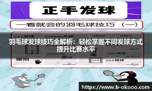 羽毛球发球技巧全解析：轻松掌握不同发球方式提升比赛水平